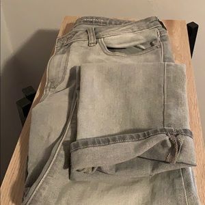 Grey Old Navy Boyfriend Jeans. Sz 8